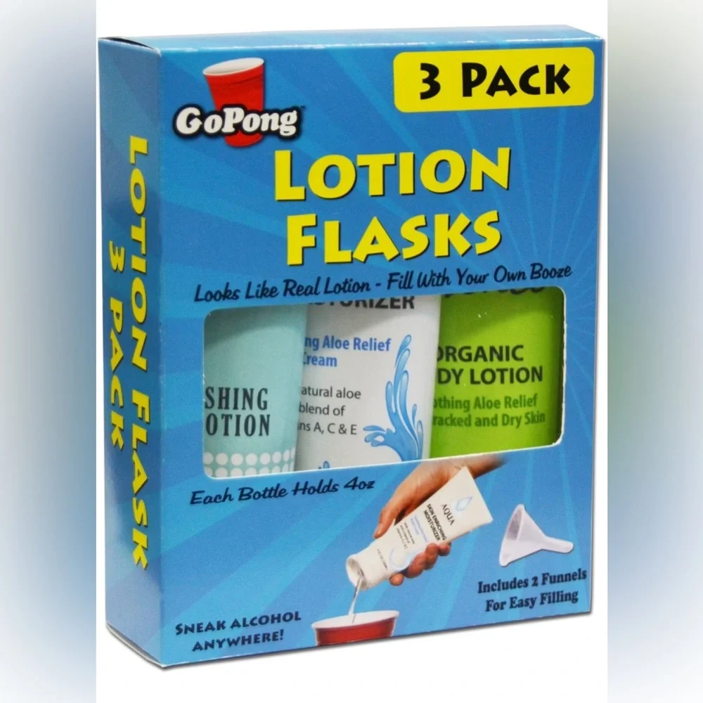 NEW IN BOX Lotion Flasks (3 Pack) - Picture 1 of 9